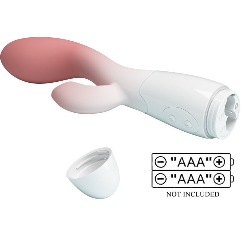 PRETTY LOVE - VIBRADOR PUNTO G BRILLANTE + ESTIMULADOR DE CLÍTORIS 30 VIBRACIONES ROSA