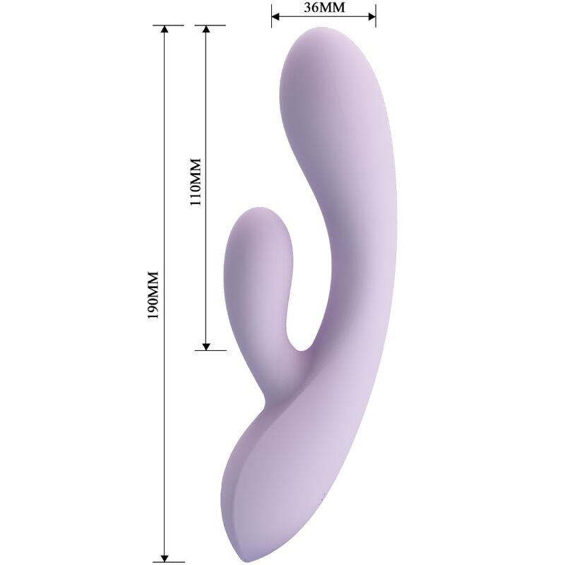 PRETTY LOVE - VIBRADOR CONEJO ROSOLYN 10 VIBRACIONES MORADO