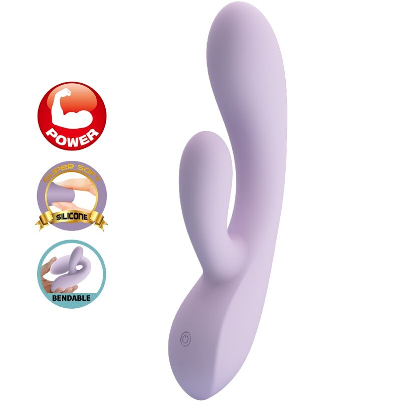 PRETTY LOVE - VIBRADOR CONEJO ROSOLYN 10 VIBRACIONES MORADO