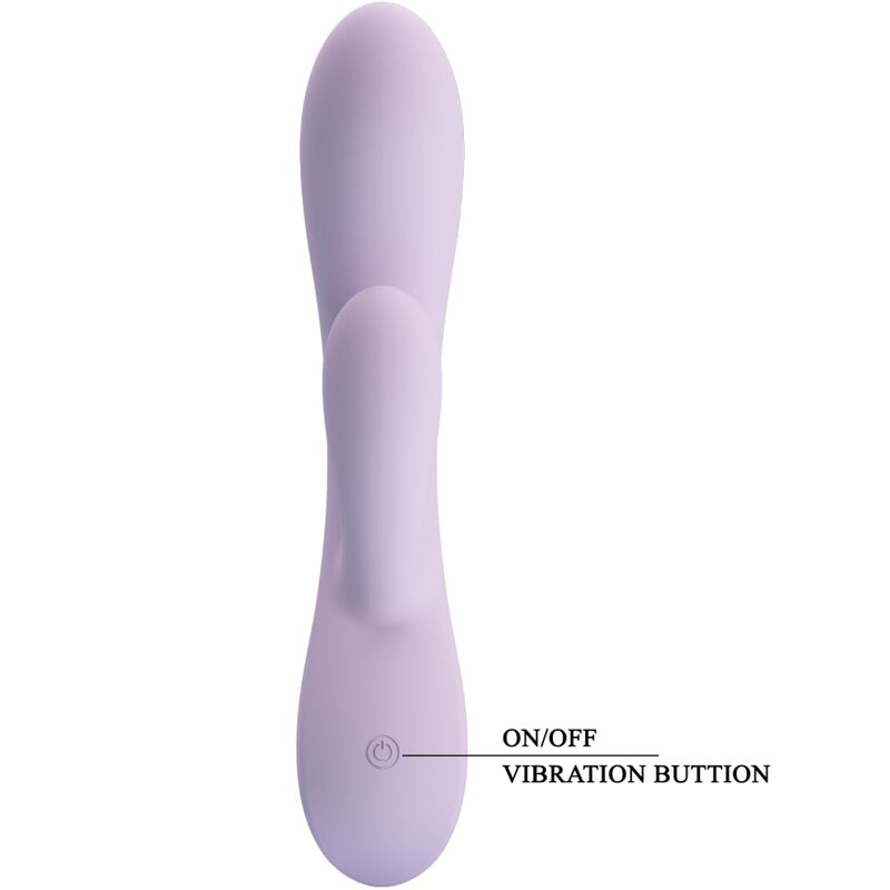 PRETTY LOVE - VIBRADOR CONEJO ROSOLYN 10 VIBRACIONES MORADO