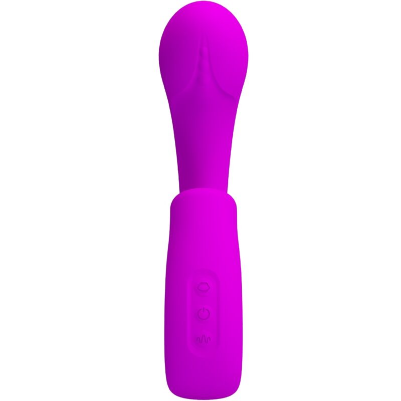 PRETTY LOVE - SIBEL SIBEL VIBRADOR PUNTO G + ESTIMULADOR DE CLÍTORIS 10 VIBRACIONES MORADO