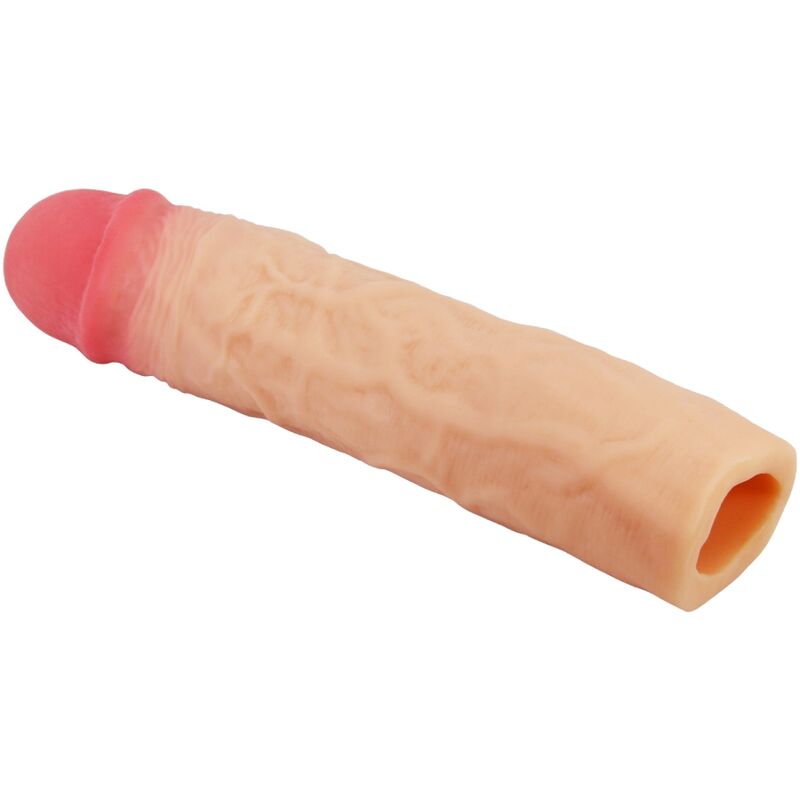 PRETTY LOVE - FUNDA PARA EL PENE DEREK CON EXTENSIÓN DE 7,6 CM COLOR CARNE