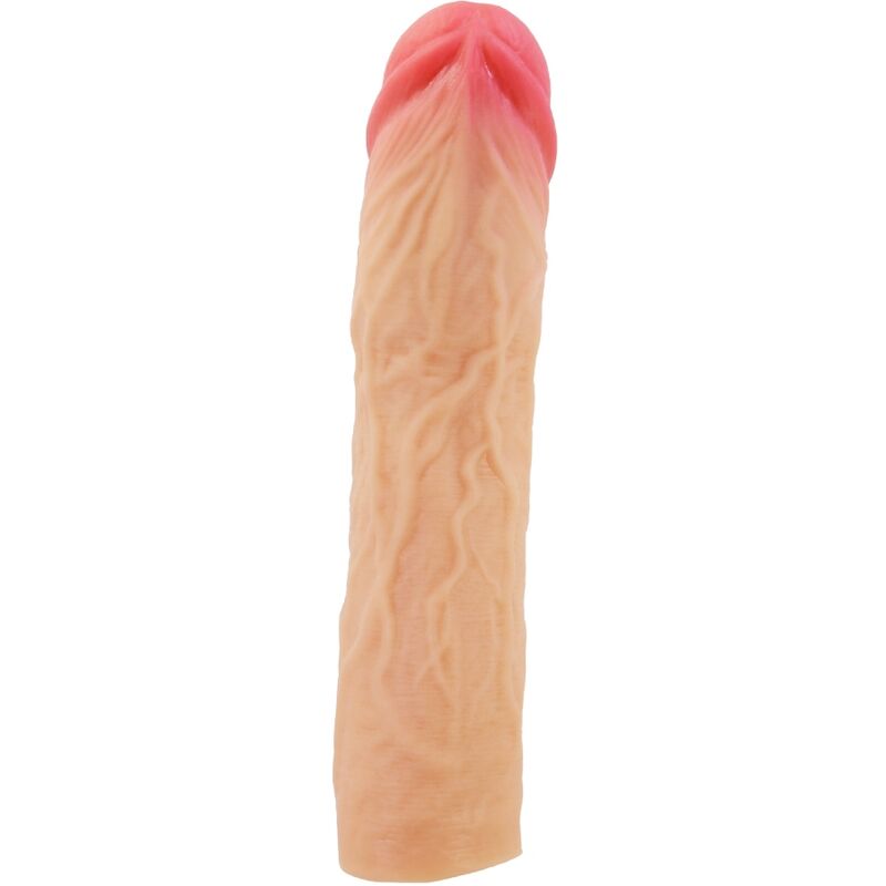 PRETTY LOVE - FUNDA PARA EL PENE DEREK CON EXTENSIÓN DE 7,6 CM COLOR CARNE