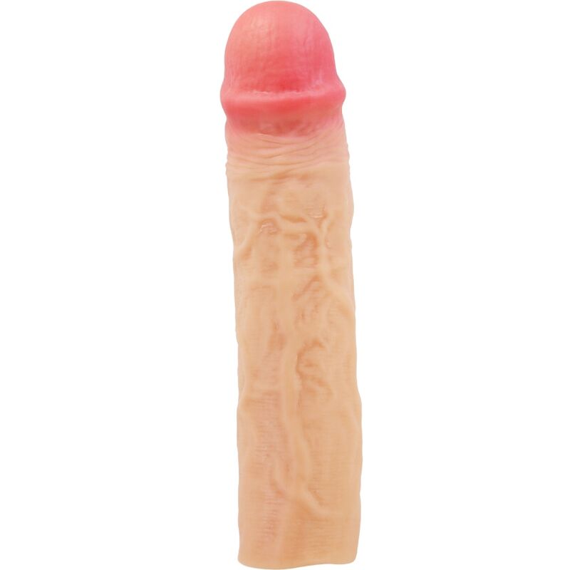 PRETTY LOVE - FUNDA PARA EL PENE DEREK CON EXTENSIÓN DE 7,6 CM COLOR CARNE