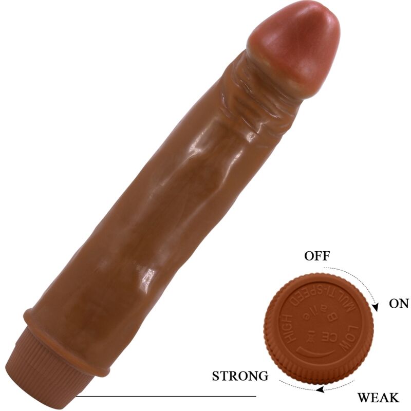 BAILE - VIBRADOR REALISTA ENANO 21 CM MULATO