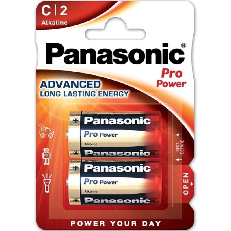 PANASONIC - BATTERIA ALCALINE C LR14 PRO POWER BLISTER*2