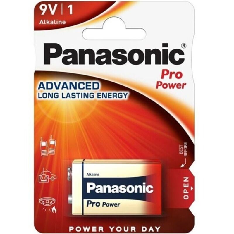 PANASONIC - BATTERIA ALCALINE PRO POWER 9V LR61 BLISTER*1