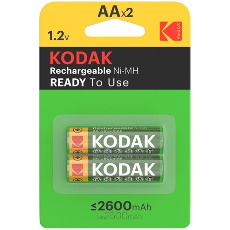 KODAK - BLISTER BATTERIA RICARICABILE HR6 AA 2600mAh*2