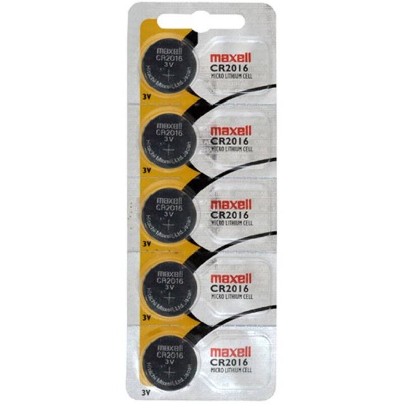 MAXELL - CR2016 3V BLISTER DI 5 BATTERIE A BOTTONE AL LITIO