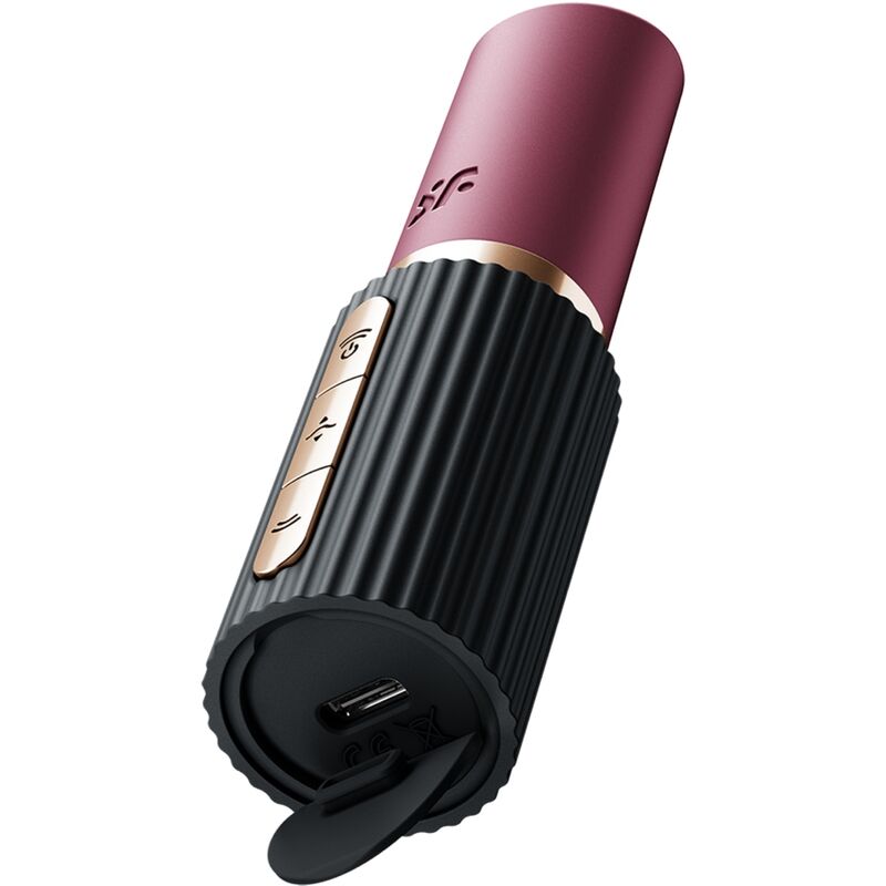 SATISFYER - PRO 2 KISS WAVE ESTIMULADOR DE CLÍTORIS GRANATE / NEGRO
