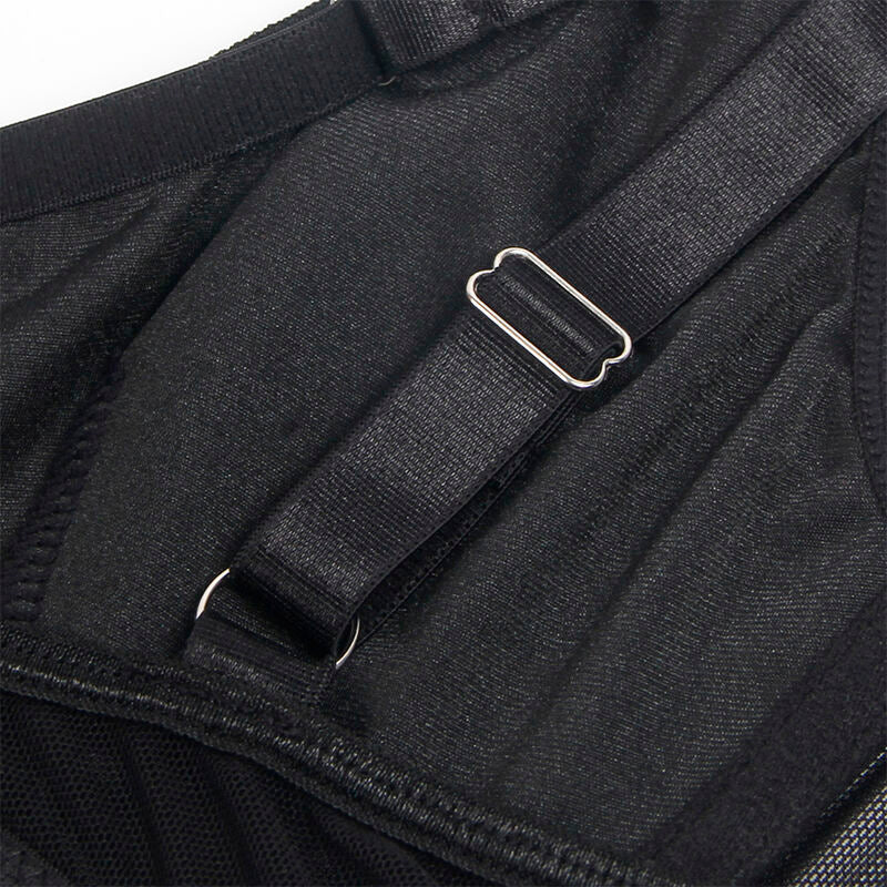 SUBBLIME - 955236 REGGISENO BONDAGE NERO CON GIARRETTIERA S/M