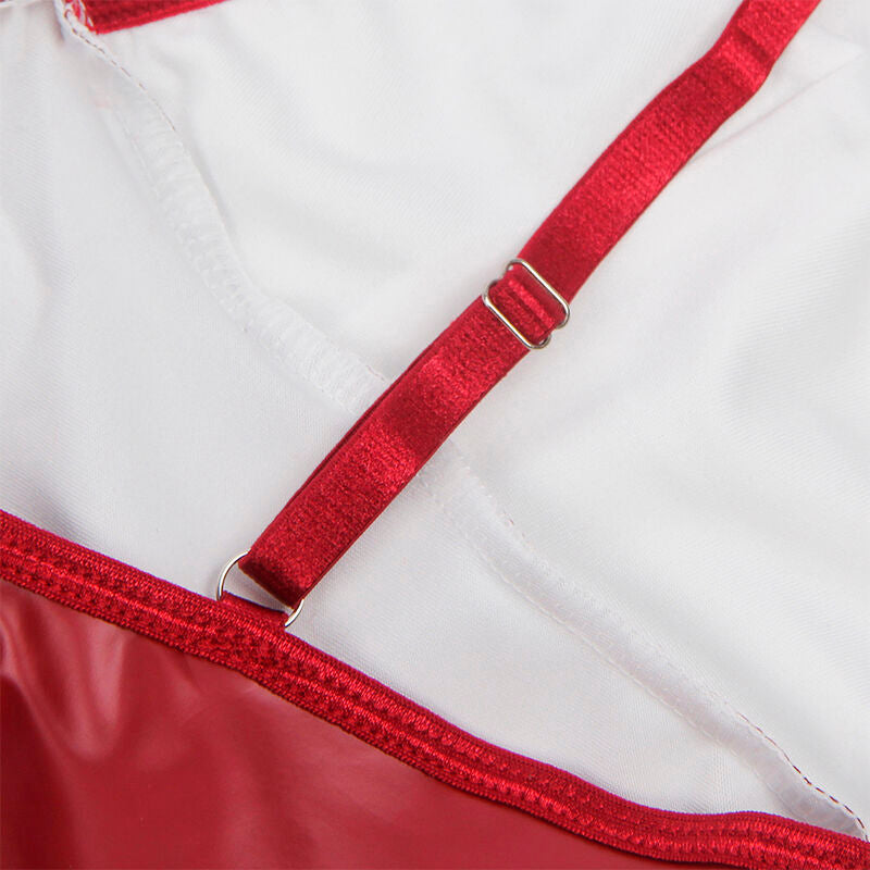 SUBBLIME - 955403 VESTIDO CON TIRANTES DE PIEL BURDEOS L/XL