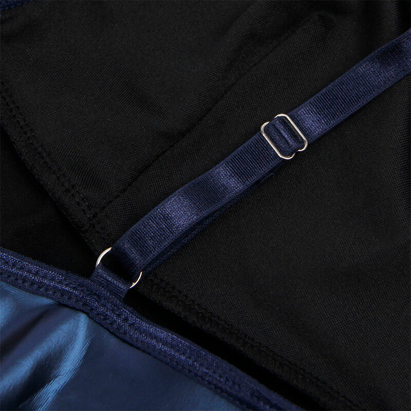 SUBBLIME - 955410 VESTIDO CON TIRANTES DE PIEL AZUL S/M