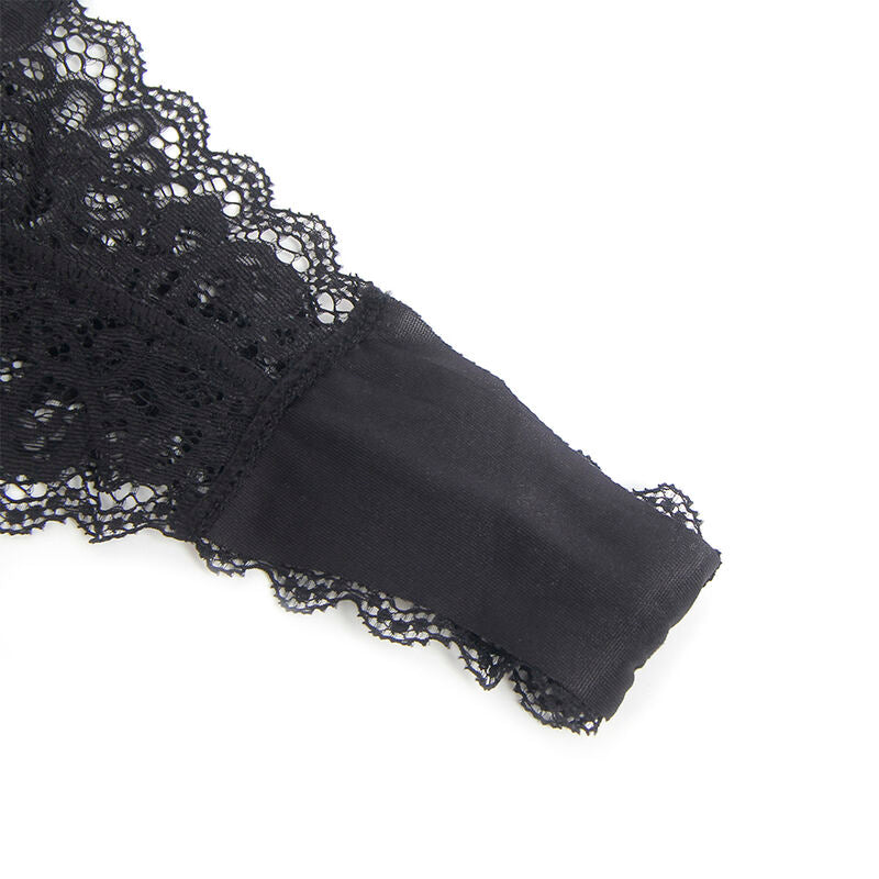 SUBBLIME - 955465 CUERPO DE CUERO NEGRO CON CREMALLERA L/XL