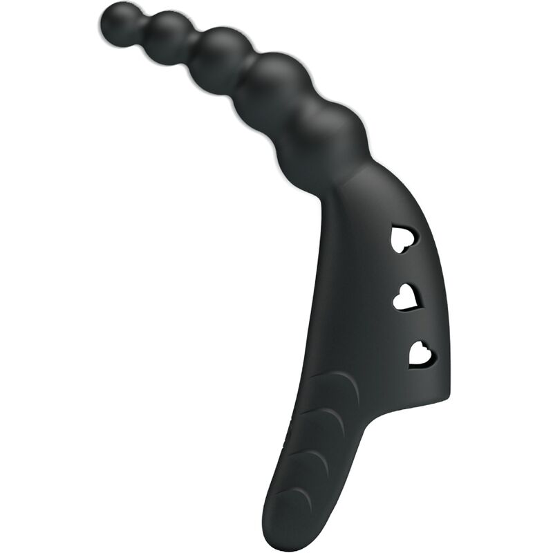 PRETTY LOVE - VIBRADOR DE DEDO JORDIN 10 VIBRACIONES NEGRO