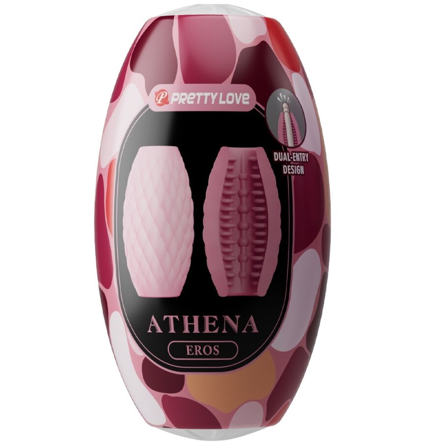 PRETTY LOVE - ATHENA EROS MASTURBADOR MASCULINO DE SILICONA ROSA