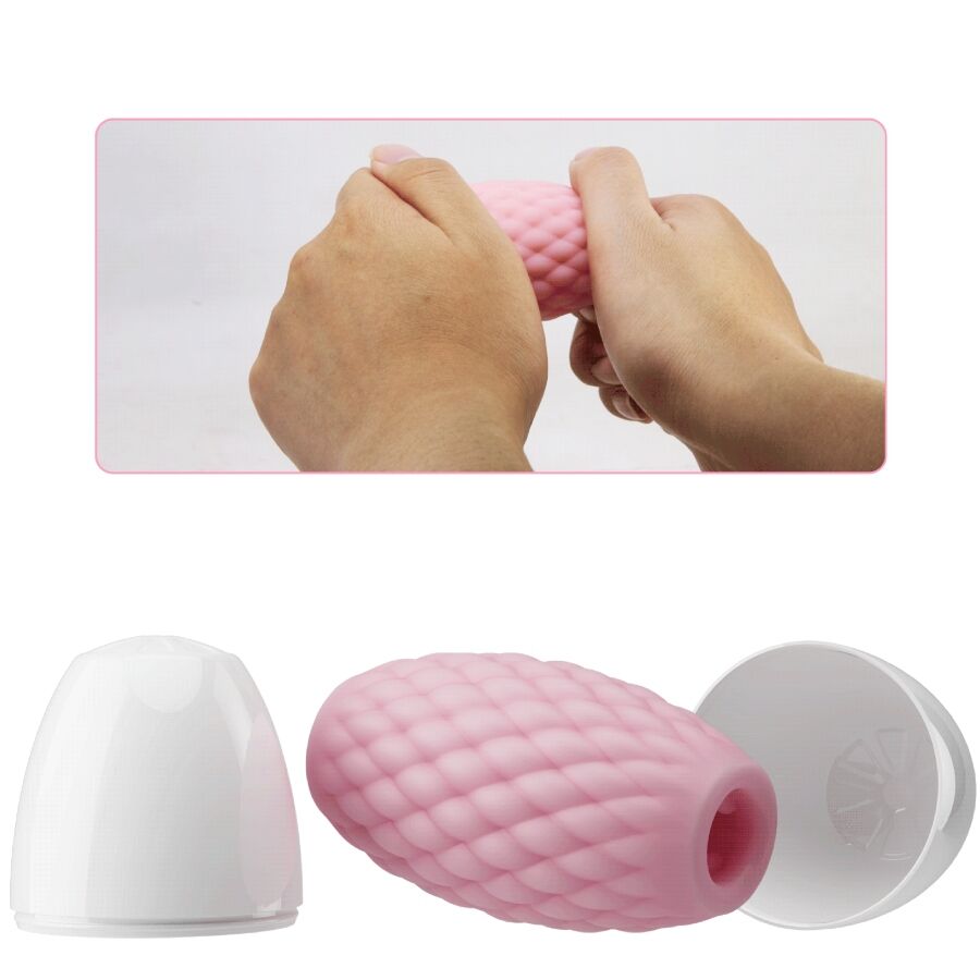 PRETTY LOVE - ATHENA EROS MASTURBADOR MASCULINO DE SILICONA ROSA