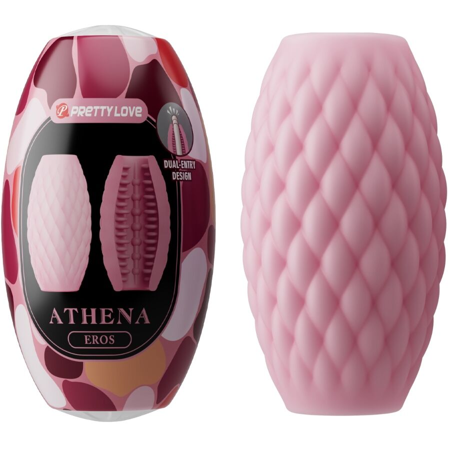 PRETTY LOVE - ATHENA EROS MASTURBADOR MASCULINO DE SILICONA ROSA
