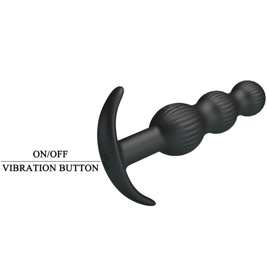 PRETTY LOVE - VIBRADOR ANAL SIDNEY 10 VIBRACIONES NEGRO