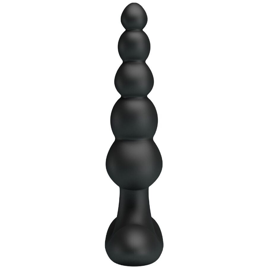 PRETTY LOVE - VIBRATORE ANALE CORBAN 10 VIBRAZIONI NERO