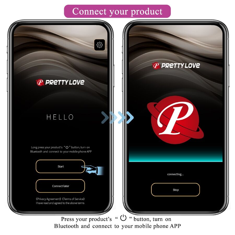 PRETTY LOVE - VIBRADOR LEVIATHAN CONTROLADO POR APLICACIÓN MORADO