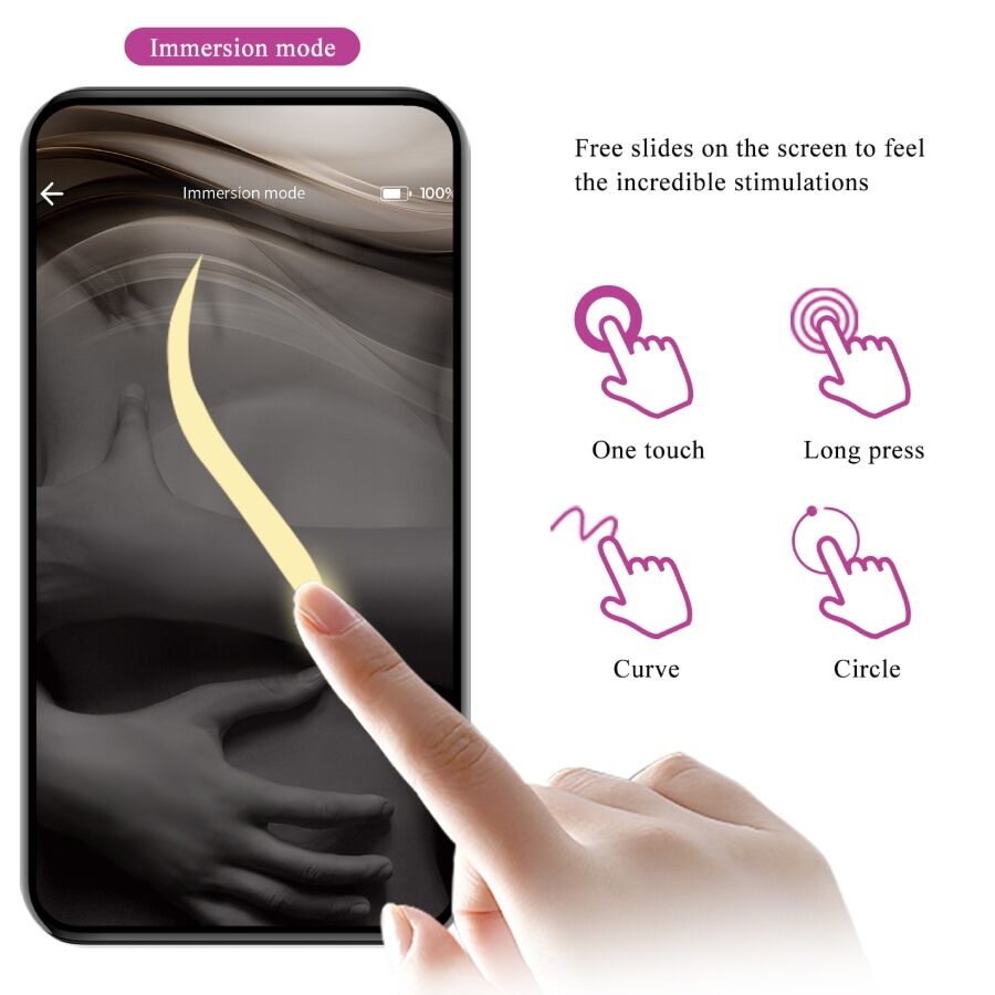 PRETTY LOVE - VIBRADOR LEVIATHAN CONTROLADO POR APLICACIÓN MORADO