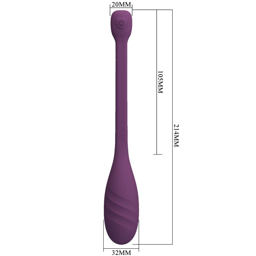 PRETTY LOVE - VIBRADOR LEVIATHAN CONTROLADO POR APLICACIÓN MORADO