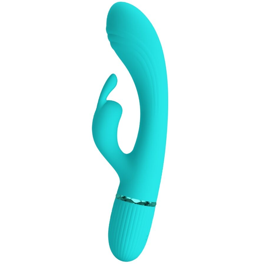 PRETTY LOVE - VIBRADOR CONEJO SCOCCO TURQUESA
