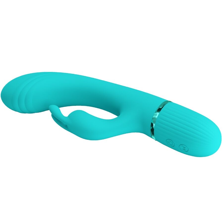 PRETTY LOVE - VIBRADOR CONEJO SCOCCO TURQUESA