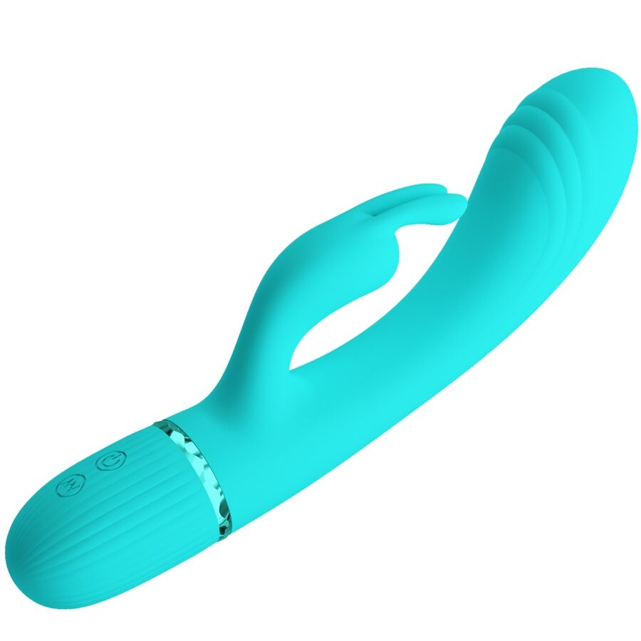 PRETTY LOVE - VIBRADOR CONEJO SCOCCO TURQUESA