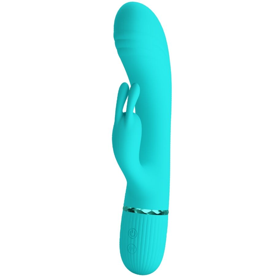 PRETTY LOVE - VIBRADOR CONEJO SCOCCO TURQUESA