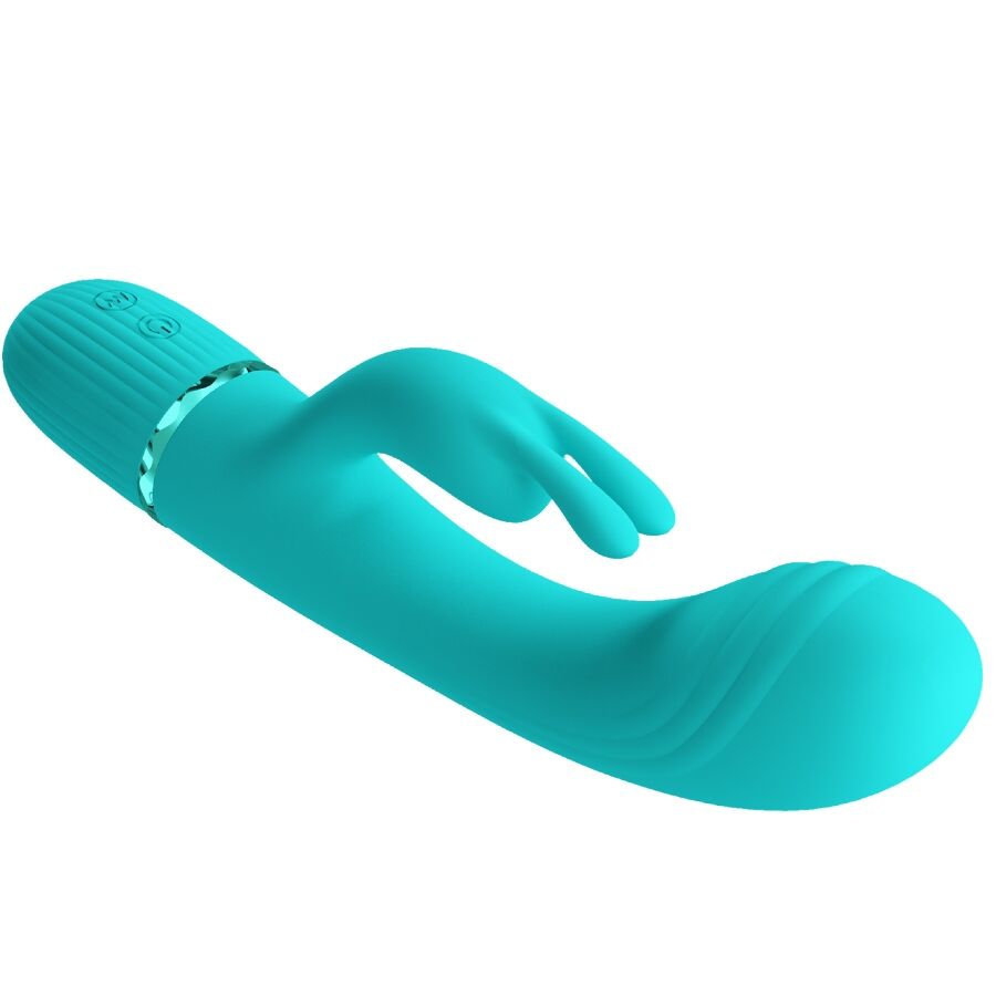 PRETTY LOVE - VIBRADOR CONEJO SCOCCO TURQUESA