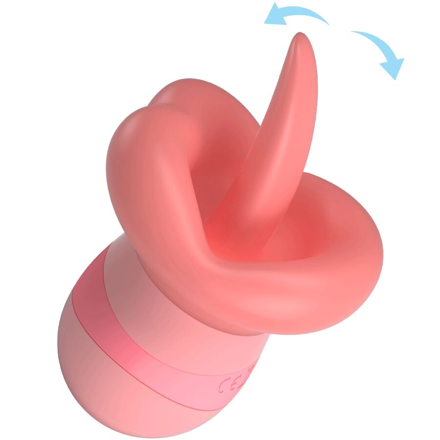 PRETTY LOVE - ESTIMULADOR DE CLÍTORIS KYLEE TONGUE 10 VIBRACIONES ROSA NUDE