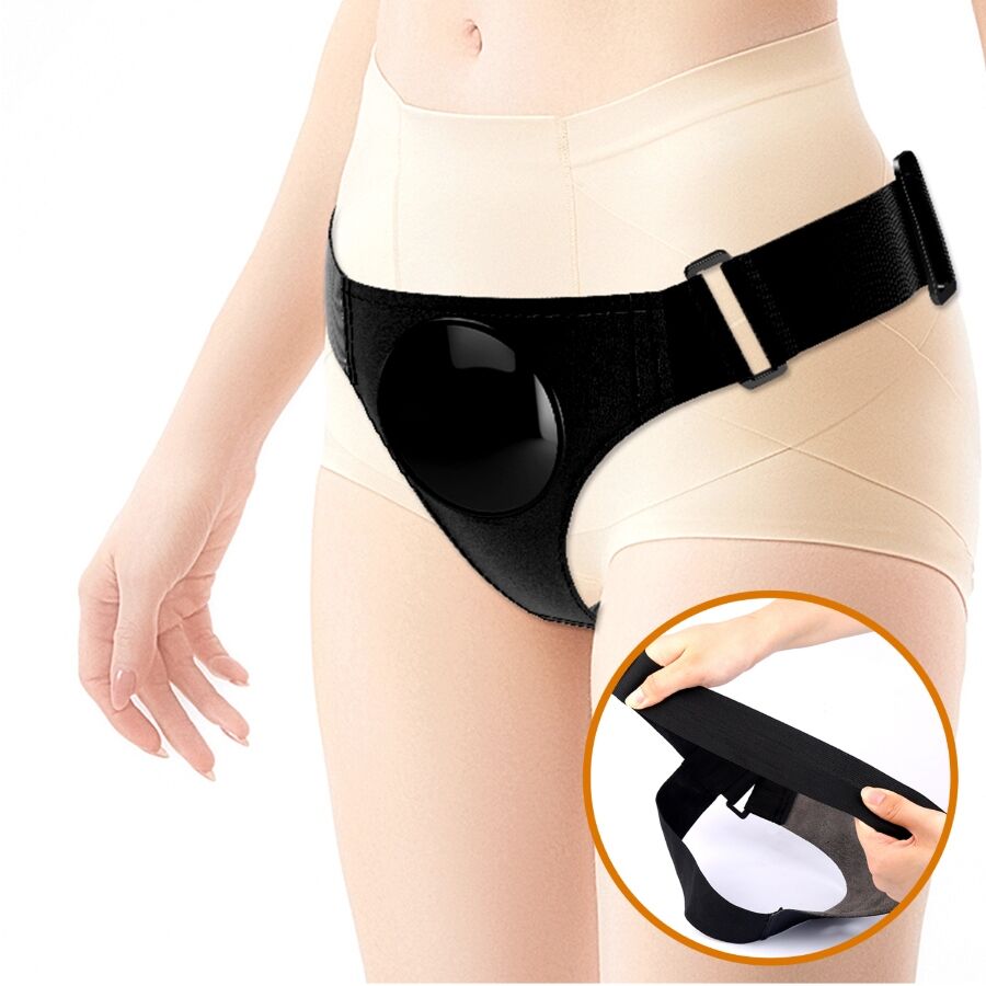 PRETTY LOVE - SLIP UNIVERSAL HARNESS CON DILDO VIBRANTE E SQUIRTING 15,5 CM MULATO