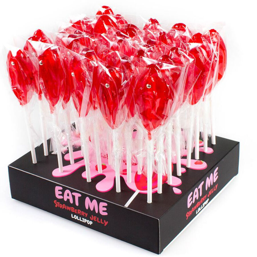 SECRETPLAY - ASSORTIMENTO ESPOSITIVO LECCA-LECCA VAGINA FRAGOLA 40 UNITÀ