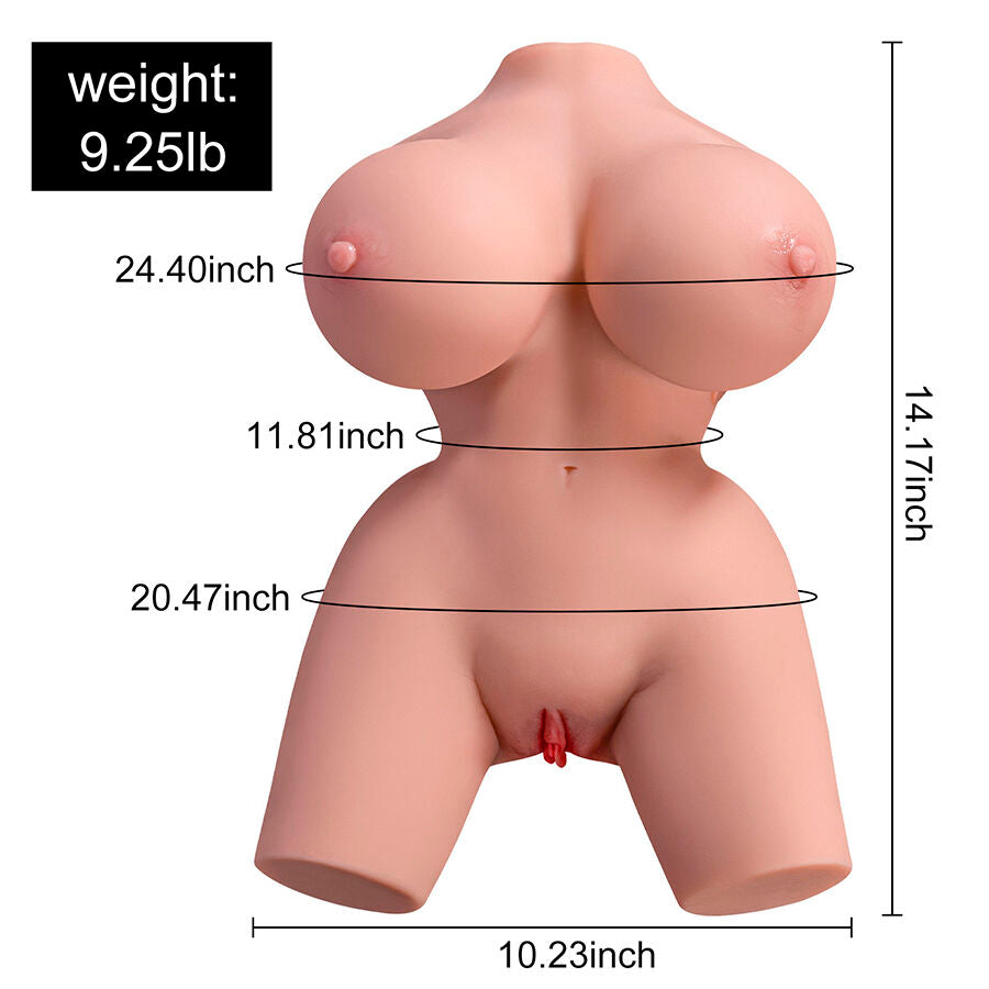 XISE - FRIEDA REALISTIC FEMALE TORSO WITH VIBRATION 36 CM