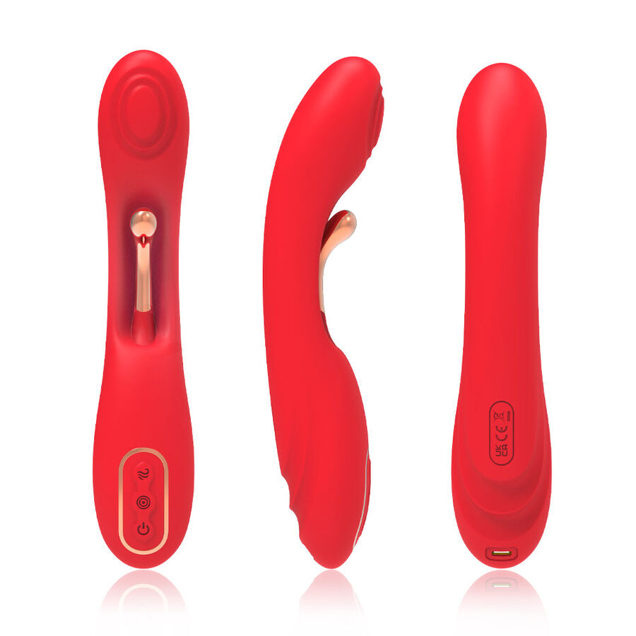ARMONY - VIBRATORE ROSSO CON LINGUA OSCILLANTE