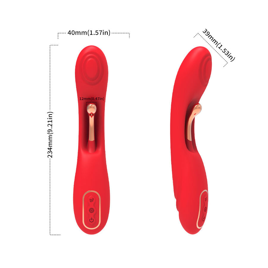 ARMONY - VIBRATORE ROSSO CON LINGUA OSCILLANTE