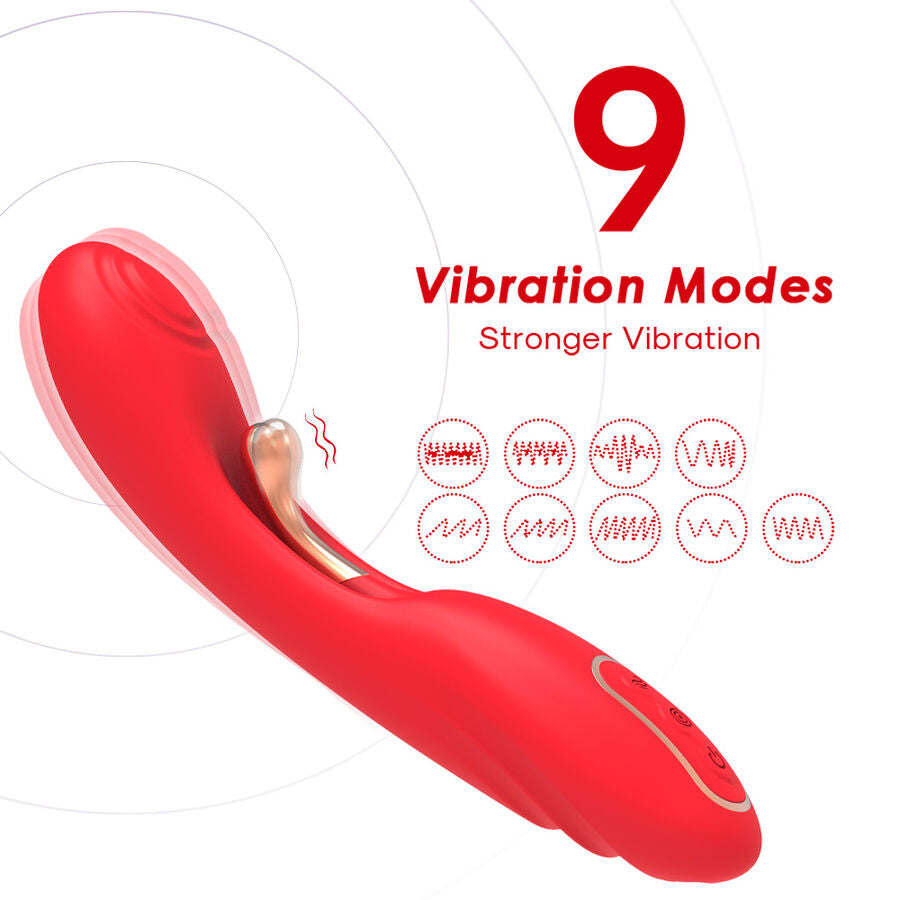 ARMONY - VIBRATORE ROSSO CON LINGUA OSCILLANTE