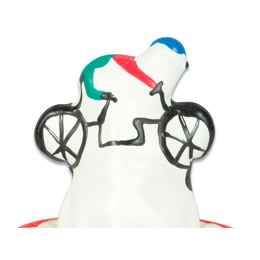 CONDOMERIE - PRESERVATIVO DECORATIVO PINTADO A MANO BICICLETA