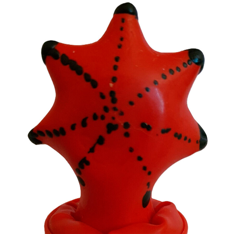 CONDOMERIE - PRESERVATIVO DECORATIVO PINTADO A MANO ESTRELLA DE MAR