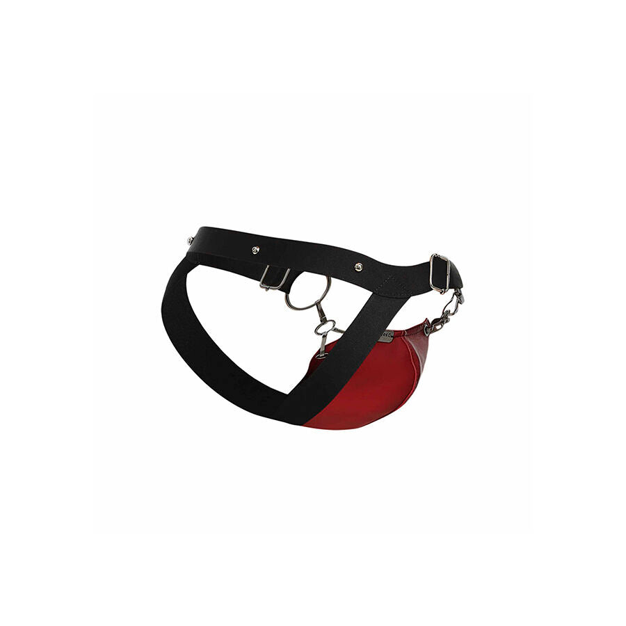 MOB - DNGEON JOCKSTRAP A PRESSIONE ROSSO TAGLIA UNICA