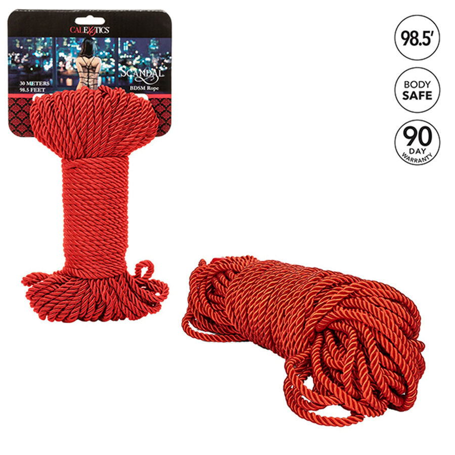 CALEXOTICS - SCANDAL RED BDSM ROPE 30 M