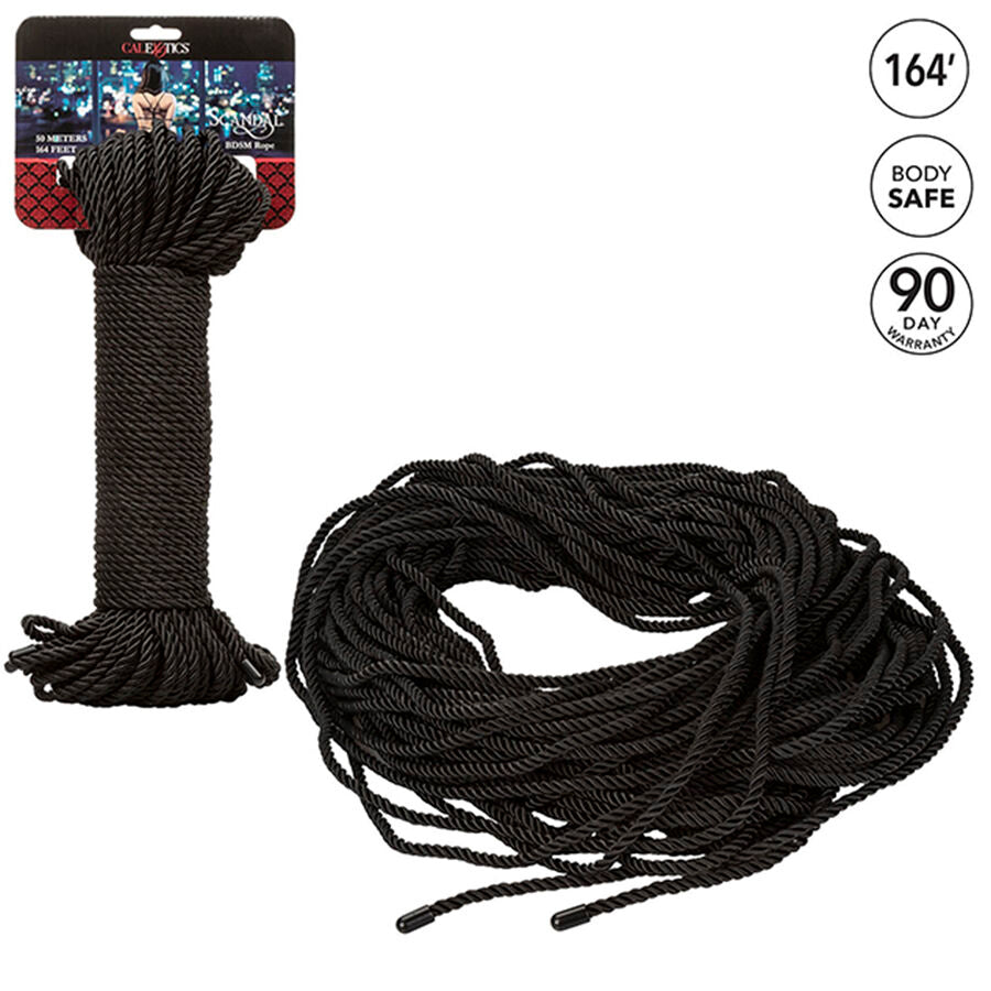 CALEXOTICS - SCANDAL BLACK BDSM ROPE 50 M