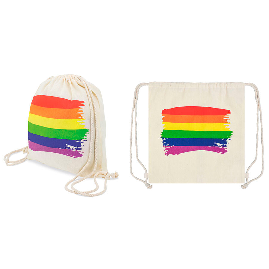 PRIDE - ZAINO IN COTONE CON BANDIERA LGBT
