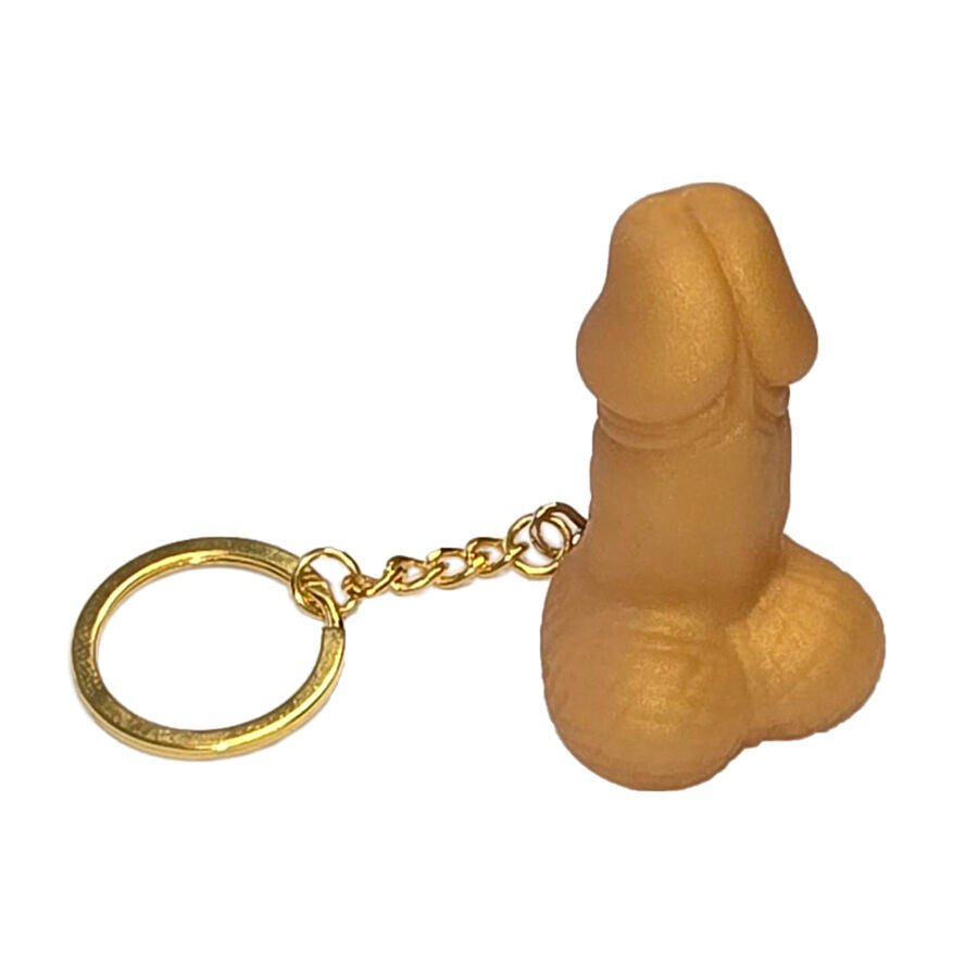 DIABLO PICANTE - WHISTLE KEYCHAIN IN THE SHAPE OF A GOLD PENIS