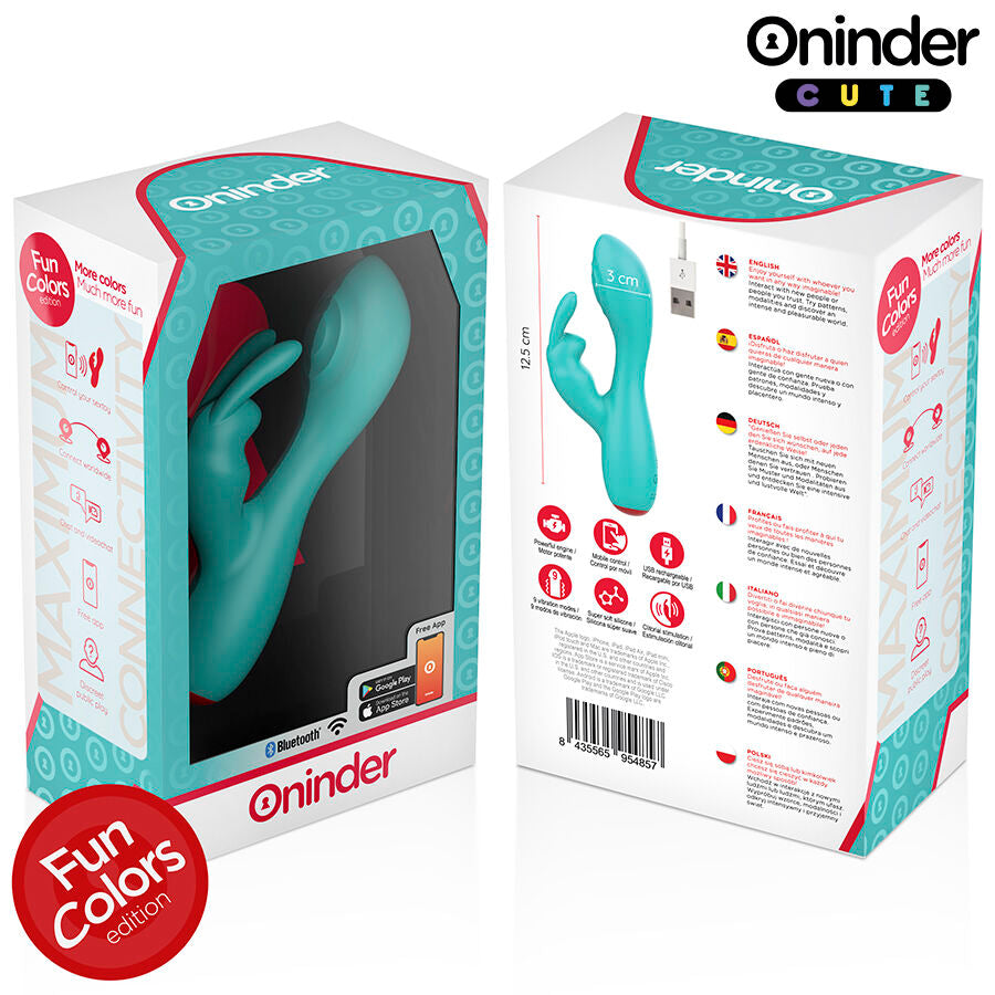 ONINDER CUTE - LOVE BUNNY G-SPOT CLITORAL VIBRATOR - FREE WORLDWIDE APP