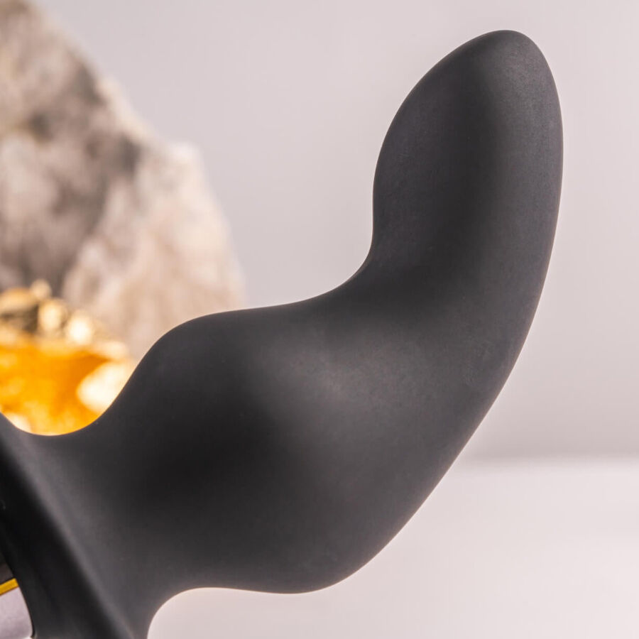 ROCKS-OFF - RO-ZEN RRO ANAL PLUG WITH VIBRATING PENIS RING BLACK