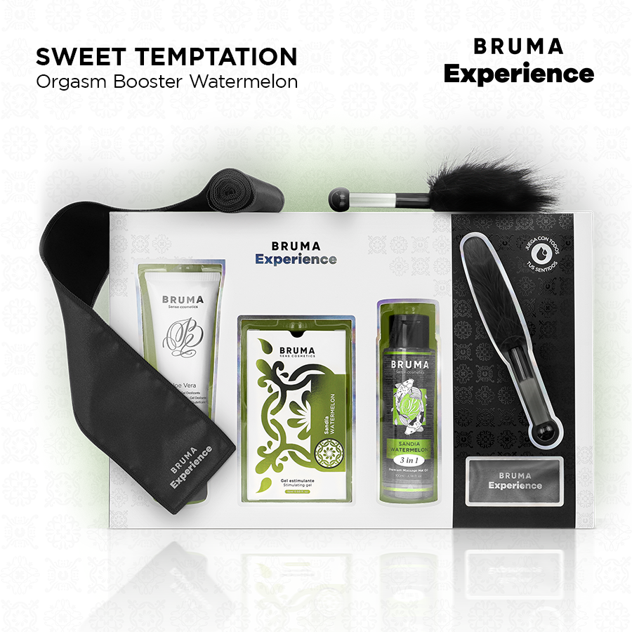BRUMA XPERIENCE - SWEET WATERMELON TEMPTATION KIT WITH ORGASM ENHANCER
