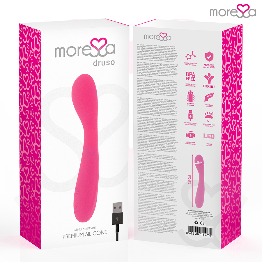 MORESSA - DRUSO PREMIUM SILICONA RECARGABLE
